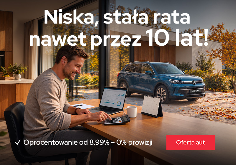 Oprocentowanie od 8,99%. 0% prowizji - Niska, stała rata nawet przez 10 lat!